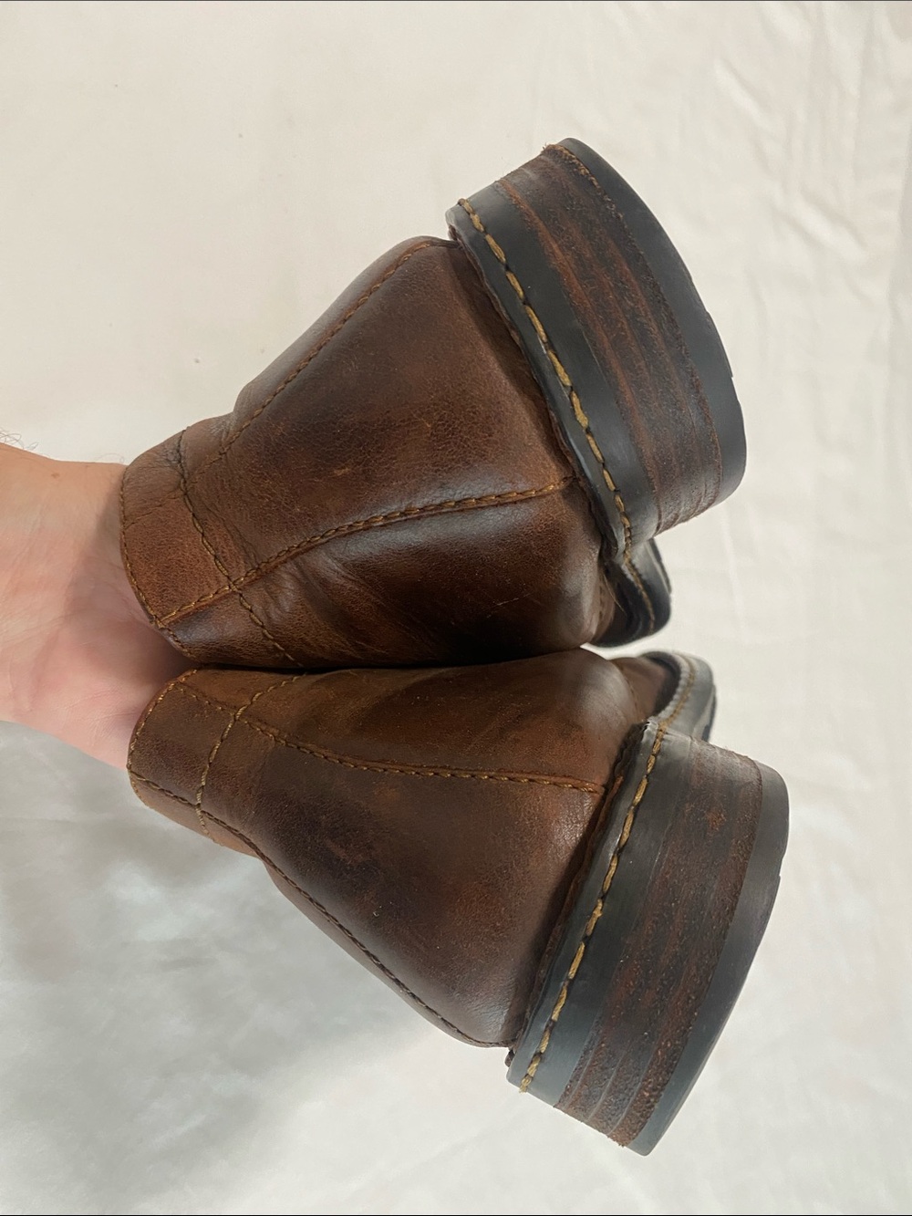 Born Brown Leather Chukka Boots Size 11US 45EU - Picture 12 of 15